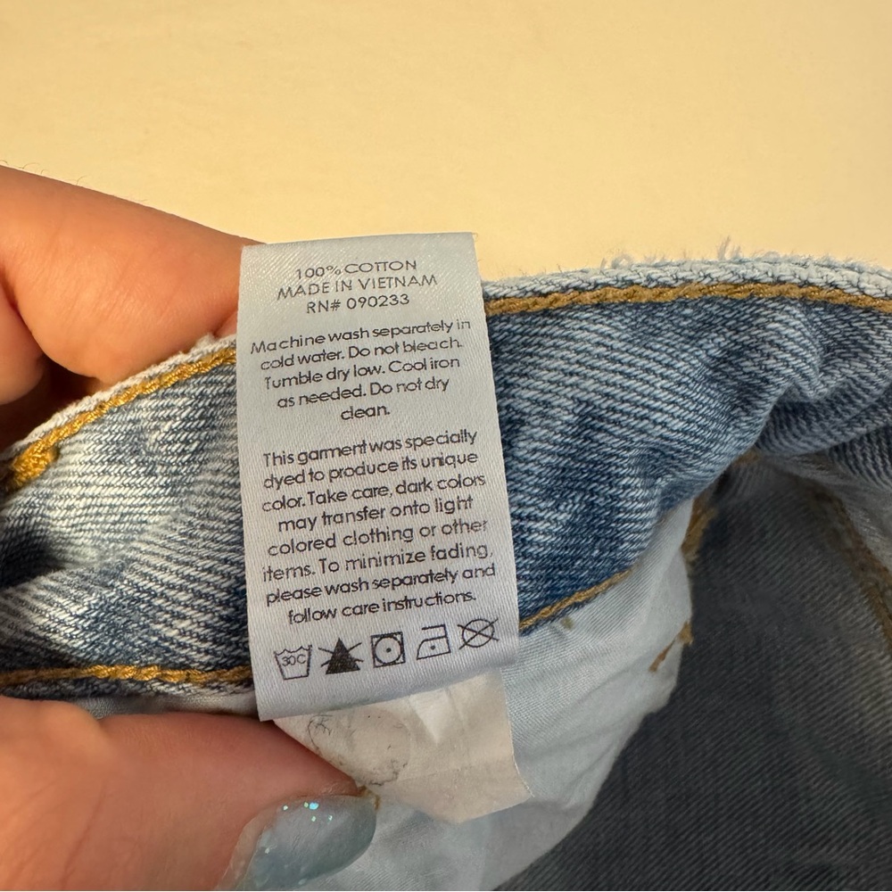 PacSun High Rise Ripped Blue Jeans - Picture 9 of 9